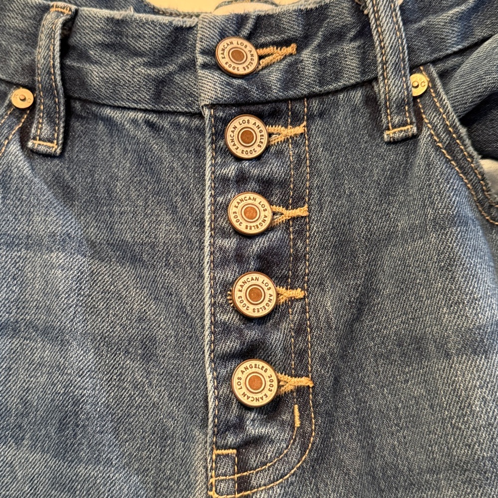 KanCan Women's Taurus Button Fly Straight Leg Jeans size 7/27 - Picture 5 of 8